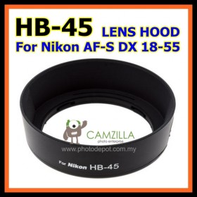 HB-45 HB45 Lens Hood Shade for Nikon AF-S 18-55/3.5-5.6 G VR
