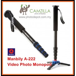 Manbily A-222 Camera Monopod,Portable Professional DSLR Monopod For Canon Nikon DSLR DV Lightweight Monopod Max:65