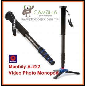 Manbily A-222 Camera Monopod,Portable Professional DSLR Monopod For Canon Nikon DSLR DV Lightweight Monopod Max:65