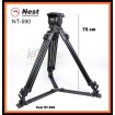 NEST NT-590 170cm Heavy Duty Video Tripod with Fluid Head 590H (100mm Bowl)