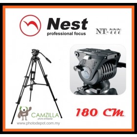 NEST NT-777 Professional 180cm 1.8m DSLR Camcorder Tripod+ Fluid Video Head Kit