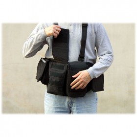 Newswear Men's Medium Chestvest (Black)