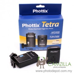 Phottix Tetra (PT-04 II) 4-Channel Wireless Flash Remote Trigger Set (Trasmitter + Receiver)