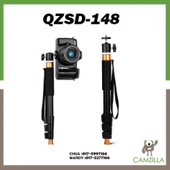 QZSD Q148 Mini Monopod Selfie Stick Camera Monopod with Mini Ball Head for DSLR Camera