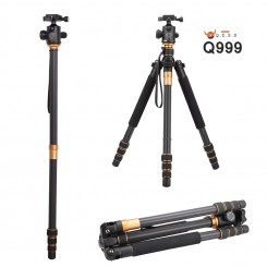 QZSD-999 Pro Camera Tripod with Monopod Function Ballhead Kit For DSLR Camera