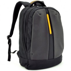 BAGMAN S02-157LAP-05 LAPTOP BACKPACK - BLACK ORANGE