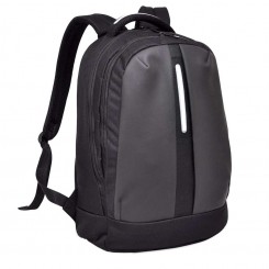 BAGMAN S02-157LAP-07 LAPTOP BACKPACK - BLACK GREY