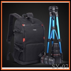 SINPAID SY-07 Professional DSLR Camera Bag Travel Waterproof  Backpak - Black