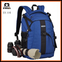 Sinpaid SY-14 Dslr SLR Camera Backpack Bag Case Travel Laptop Bag (BLUE)