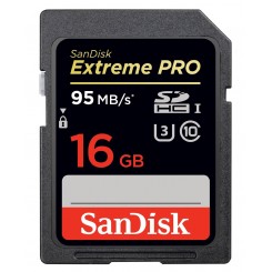 GENUINE SanDisk Extreme PRO 16GB UHS-I/U3 SDHC Flash Memory Card with up to 95MB/