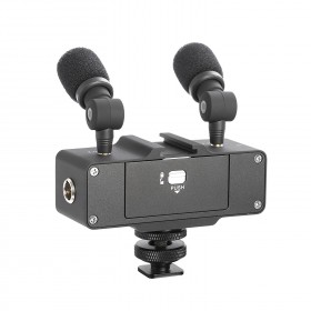 Saramonic CaMixer Microphone Kit with Dual Stereo Condenser Mics, Digital Mixer & XLR/Mini-XLR Input with +48V Phantom Power Preamp - For DSLR Cameras and Camcorders