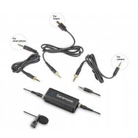 Saramonic "LavMic" Premium Lavalier Microphone with 2-Channel Audio Mixer and Outputs for iPhone/Android Smartphones, GoPro, DSLR Cameras, Camcorders & Portable Recorders