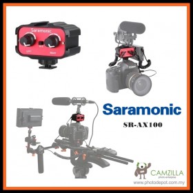 Saramonic SR-AX100 2 Channel 3.5mm Audio Adapter (Red/Black)