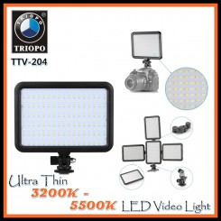 Triopo TTV-204 UltraThin LED Camera Photo Video Light 3200K~5500K Dimmable 