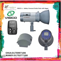 VISICO 4 -BATTERY POWERED STUDIO FLASH WITH TRIGGER