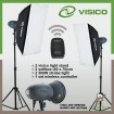 VISICO VT-300  Soft box 2 x Studio Lighting Kit set 300w