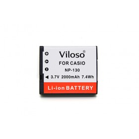 Viloso CNP-130 Li-Ion Battery for Casio ZR1100 ZR1200 ZR1500 NP130