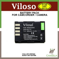 Viloso DMW-BLF19 1860mAH Battery FOR Panasonic DMC-GH3 BLF19E Cameras