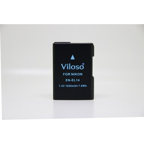 Viloso EN-EL14 Li-Ion Battery for Nikon D5300 D5200 D5100 EN-EL14