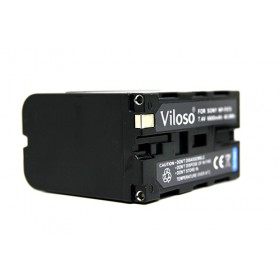 Viloso Replacement Battery for Sony NP-F960 NP-F970 NP-F975 NP-F950 NP-F930 and Sony DCM-M1 MVC-CD1000 HDR-FX1 DCR-VX2100E DSR-PD190P NEX-FS700RH HXR-NX3 Camera, LED Video Light