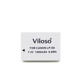 Viloso LP-E8 for Canon Rebel T2 T3i T2i Kiss X5 X4 EOS 550D 600D 700D