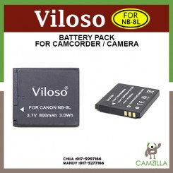 Viloso NB-8L Battery For Canon PowerShot A2200 IS, A3000 IS, A3100 IS, A3200 IS, A3300 IS Digital Camera