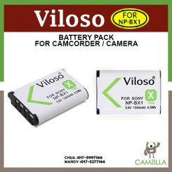 Viloso NP-BX1 Rechargeable Lithium-Ion Battery Pack (3.6V, 1240mAh) for Sony DSC-RX1, RX1r, RX100, RX100 II, RX100 III, RX100 IV Digital Cameras
