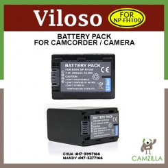 Viloso NP-FH100 High Capactiy Camcorder Battery for Sony Camcorders