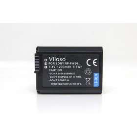 VILOSO NP-FW50 Battery for Sony A7 A7R A7S A7 MK II MK2 FW50