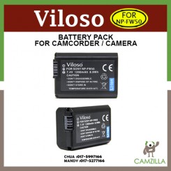 VILOSO NP-FW50 Battery for Sony A7 A7R A7S A7 MK II MK2 FW50