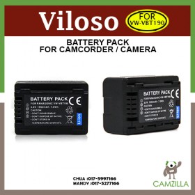 Viloso Battery VW-VBT190  for Panasonic 