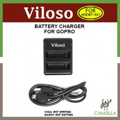 Viloso Camera Battery Charger for Gopro AHDBT-401 Hero 4