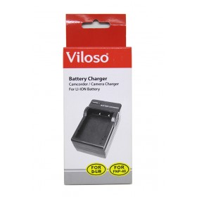 Viloso NP-40/ D-Li8 Battery Charger for FUJIFILM FUJI FinePix Z1 Z2 Z3 F480 Z5FDJ50 F700 V10 Camera AC+DC Wall+Car