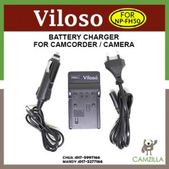 Viloso NP-FH50 Battery Charger AC Adapter for Sony NP-FH100/FH30/FH40/FH50/FH60/FH70/FP50