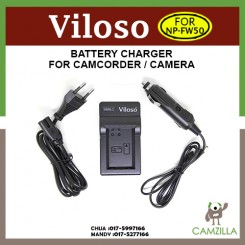 Viloso Battery Charger For Sony NP-FW50 A5100 A6300 A7R A7S A7 II NEX7 AC/DC