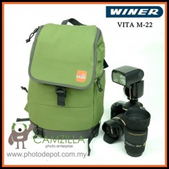 Winer Vita Series M-22 Stylish DSLR Camera Sling Bag Backpack (Army Green)