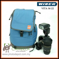 Winer Vita Series M-22 Stylish DSLR Camera Sling Bag Backpack (Blue)