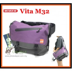 Winer Vita M32 Messenger Stylish DSLR Camera Bag ( Purple )