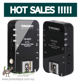 Yongnuo YN-622C YN 622 Wireless E TTL HSS 1/8000S Flash Trigger 2 Transceivers for Canon