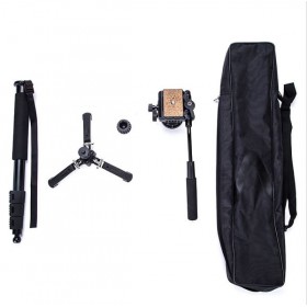 Yunteng 588 For Canon Nikon Sony Phones DSLR Camera DV Camcorder Photography Tripod Monopod Fluid Drag Head Update Of VCT-288