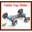 TableTop Compact Dolly Kit Skater Wheel Camera Truck Stabilizer - Black
