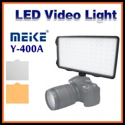 MEIKE Y400A 7.2V-12V Panel Digital LED Video Studio Light for Canon/Nikon/Pentax/Panasonic/Olympus 