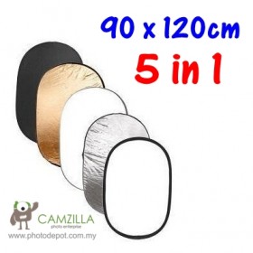 Camzilla 60CM X 90CM 5-IN-1 Light Mulit Collapsible REFLECTOR