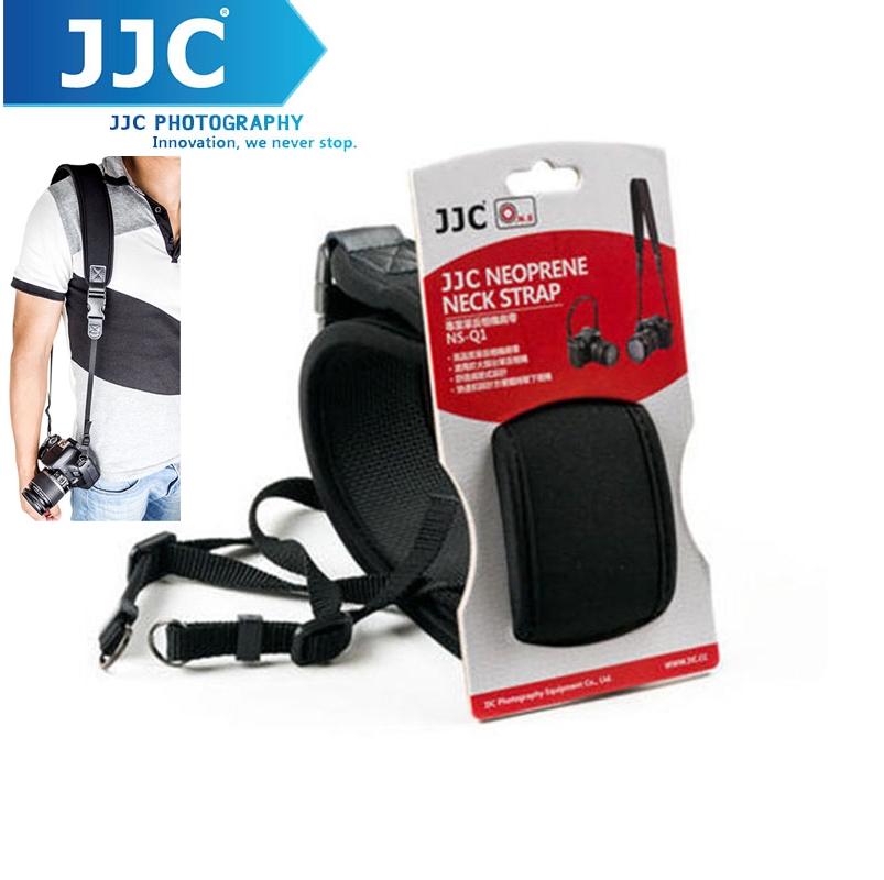 JJC NS-Q1 Neoprene Neck Strap – Quick Release Clip, For DSLR Cameras 90D 80D T8i